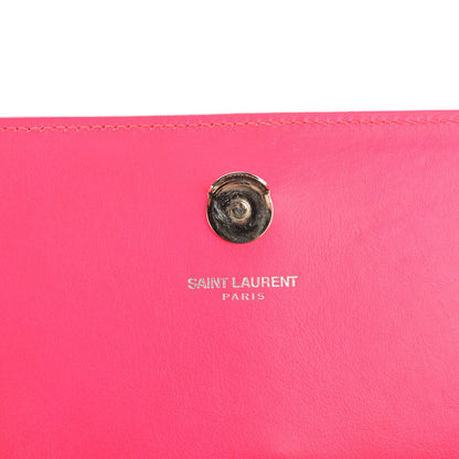 Saint Laurent Calfskin Small Classic Monogram Satchel Neon Pink 6 of 8