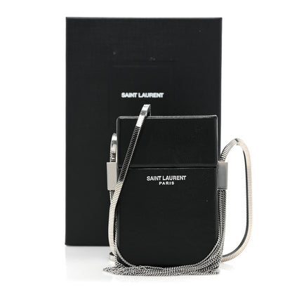 Saint Laurent Lambskin Smoking Box Crossbody Black 10 of 10