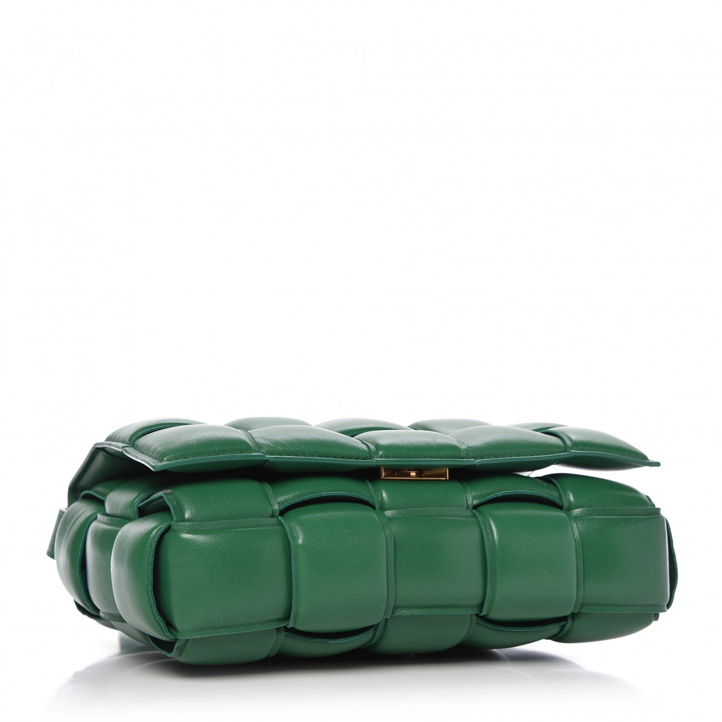 Nappa Maxi Intreccio Padded Cassette Crossbody Bag Racing Green