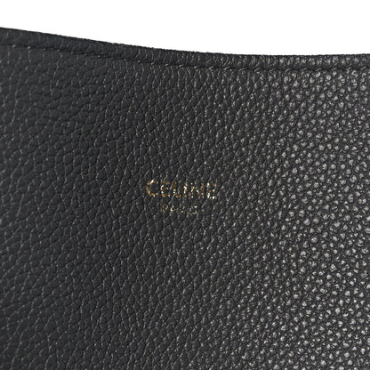 Celine Soft Grained Calfskin Belt Cabas Phantom Medium Grey 6 of 10