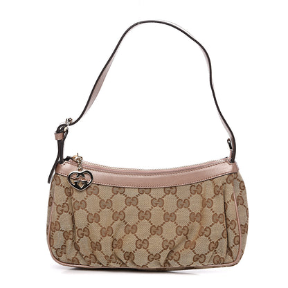 Gucci Monogram Lovely Heart Cosmetic Case Light Pink 1 of 9