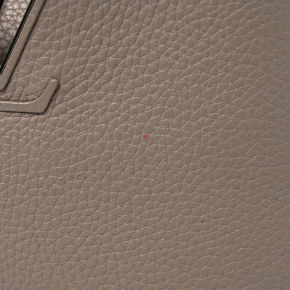 Louis Vuitton Taurillon Capucines BB Galet Litchi 12 of 14