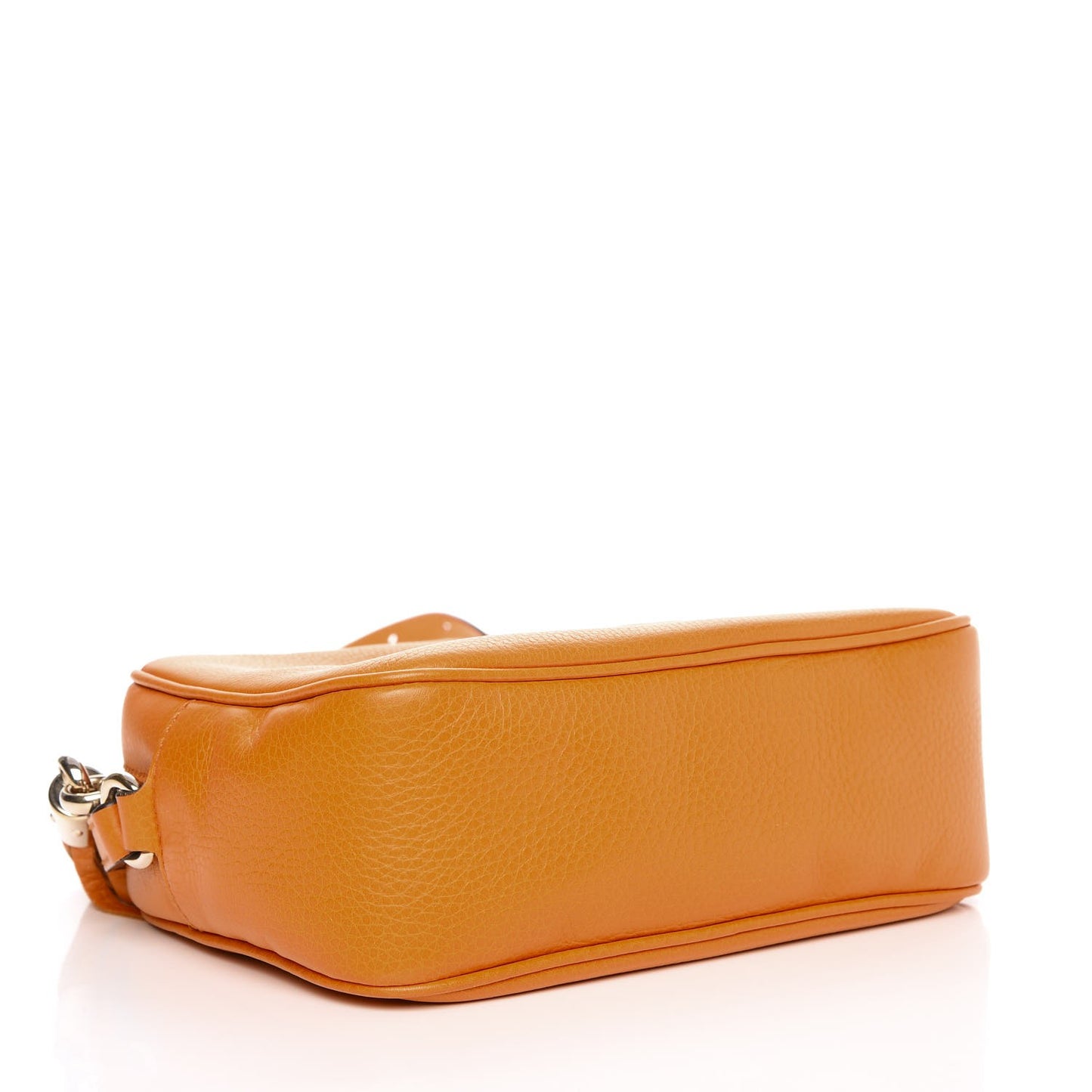 Pebbled Calfskin Small Soho Disco Bag Curcuma