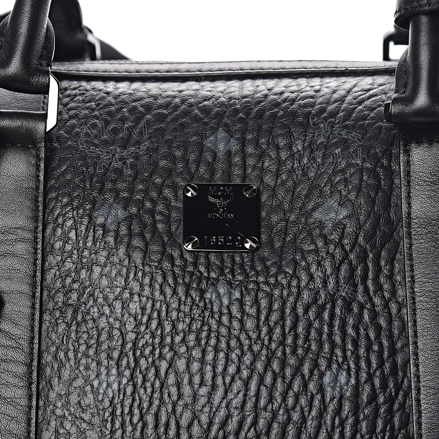 MCM Visetos XLarge Traveler Weekender Bag Black 22 of 22