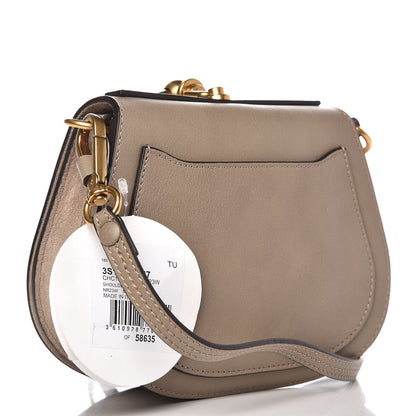 Chloe Calfskin Suede Paisley Patchwork Perforated Small Nile Bracelet Bag Motty Grey 3 of 8