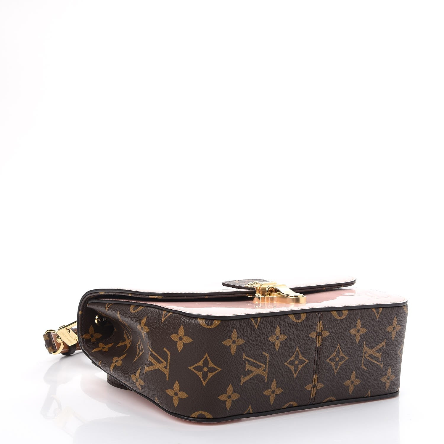 Louis Vuitton Patent Calfskin Monogram Cherrywood BB Rose Ballerine 4 of 8