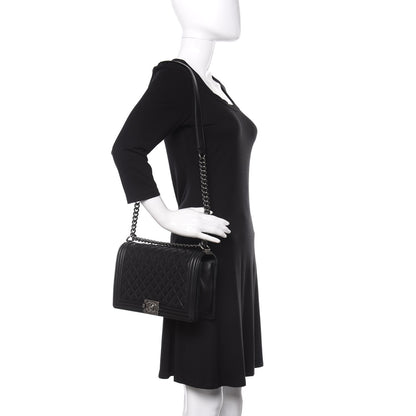 Chanel Lambskin Quilted New Medium Boy Flap Black 2 of 10