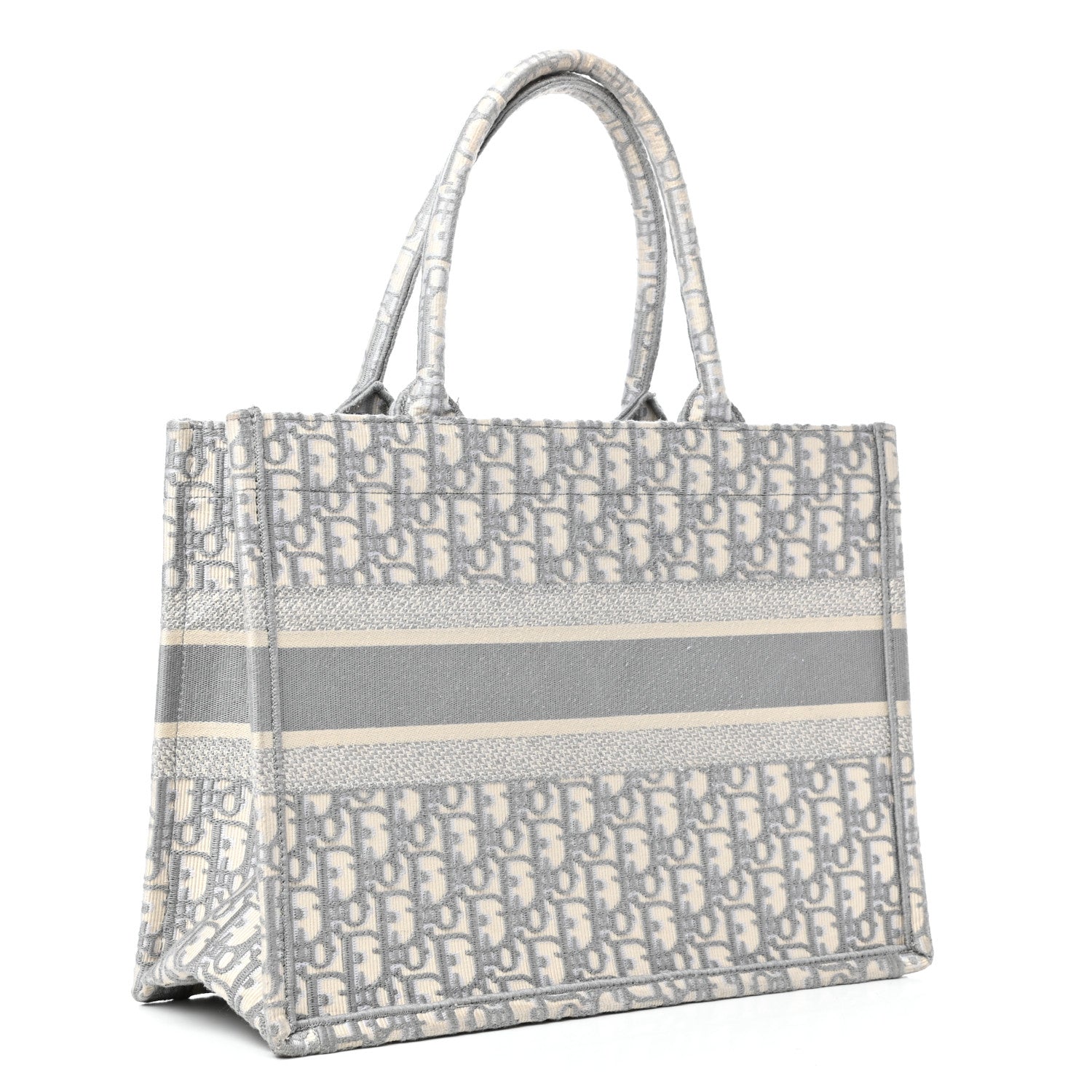 Christian Dior Oblique Medium Book Tote Grey 3 of 9
