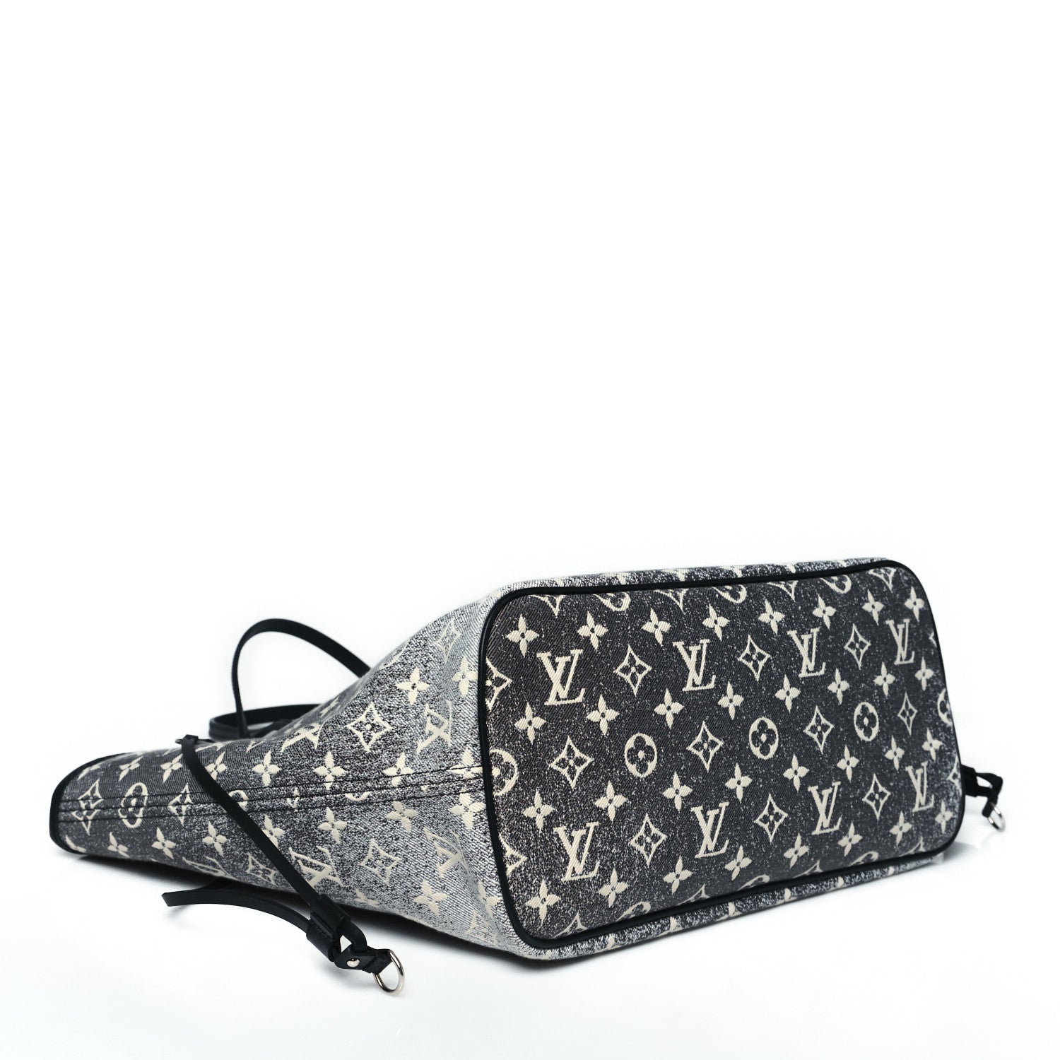 Louis Vuitton Denim Monogram Jacquard Neverfull MM Grey 5 of 11