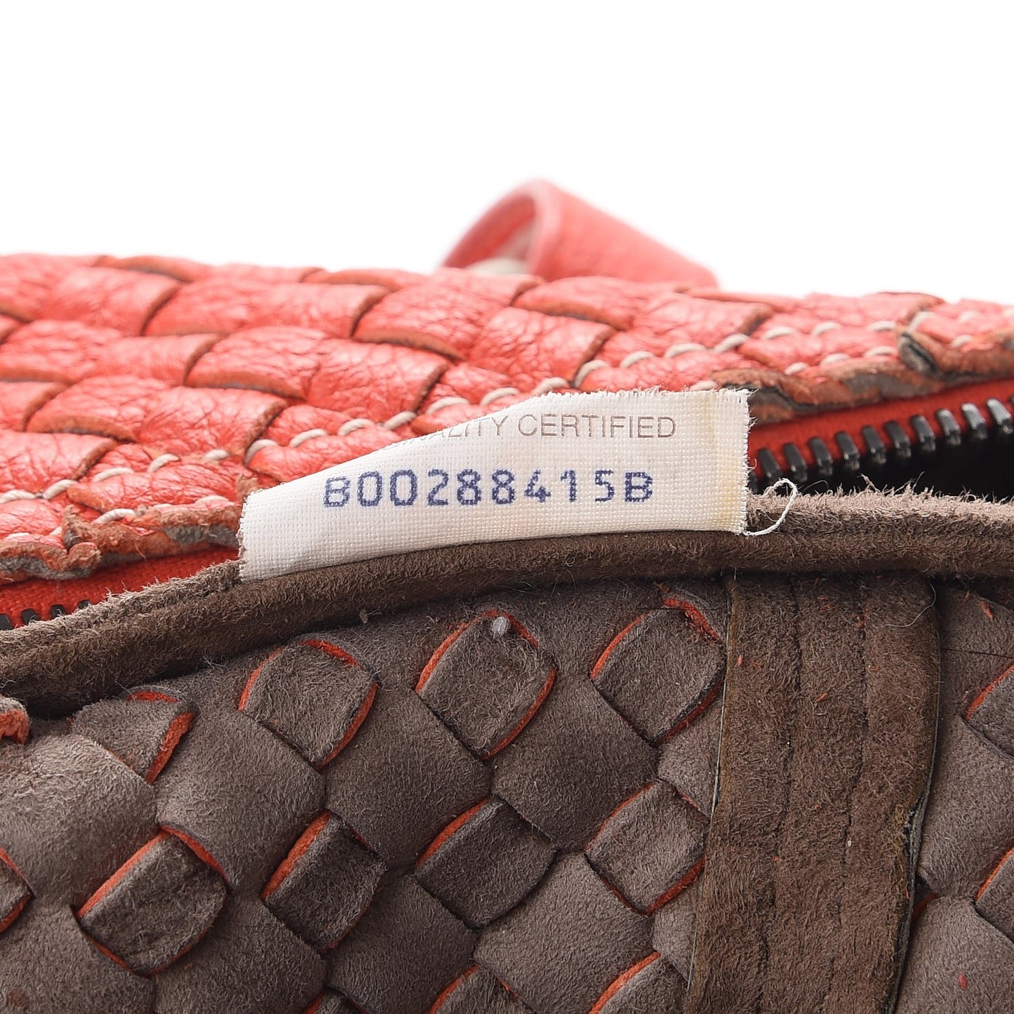 Cervo Intrecciato Satchel Orange