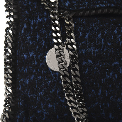 Stella McCartney Tweed Small Falabella Fold Over Tote Royal Blue 9 of 9