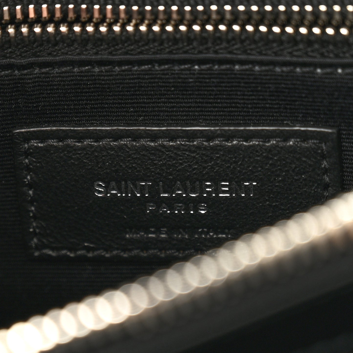 Calfskin Y Quilted Monogram Large Loulou Chain Satchel Black