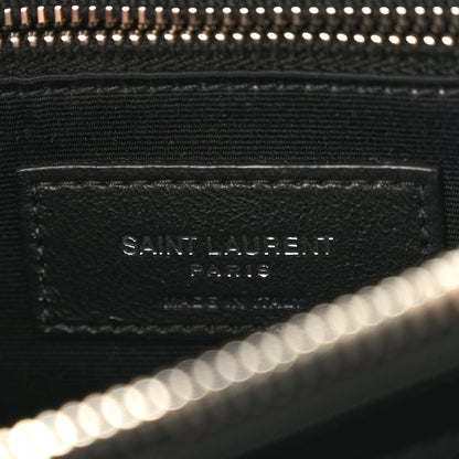 Saint Laurent Calfskin Y Quilted Monogram Large Loulou Chain Satchel Black 6 of 10