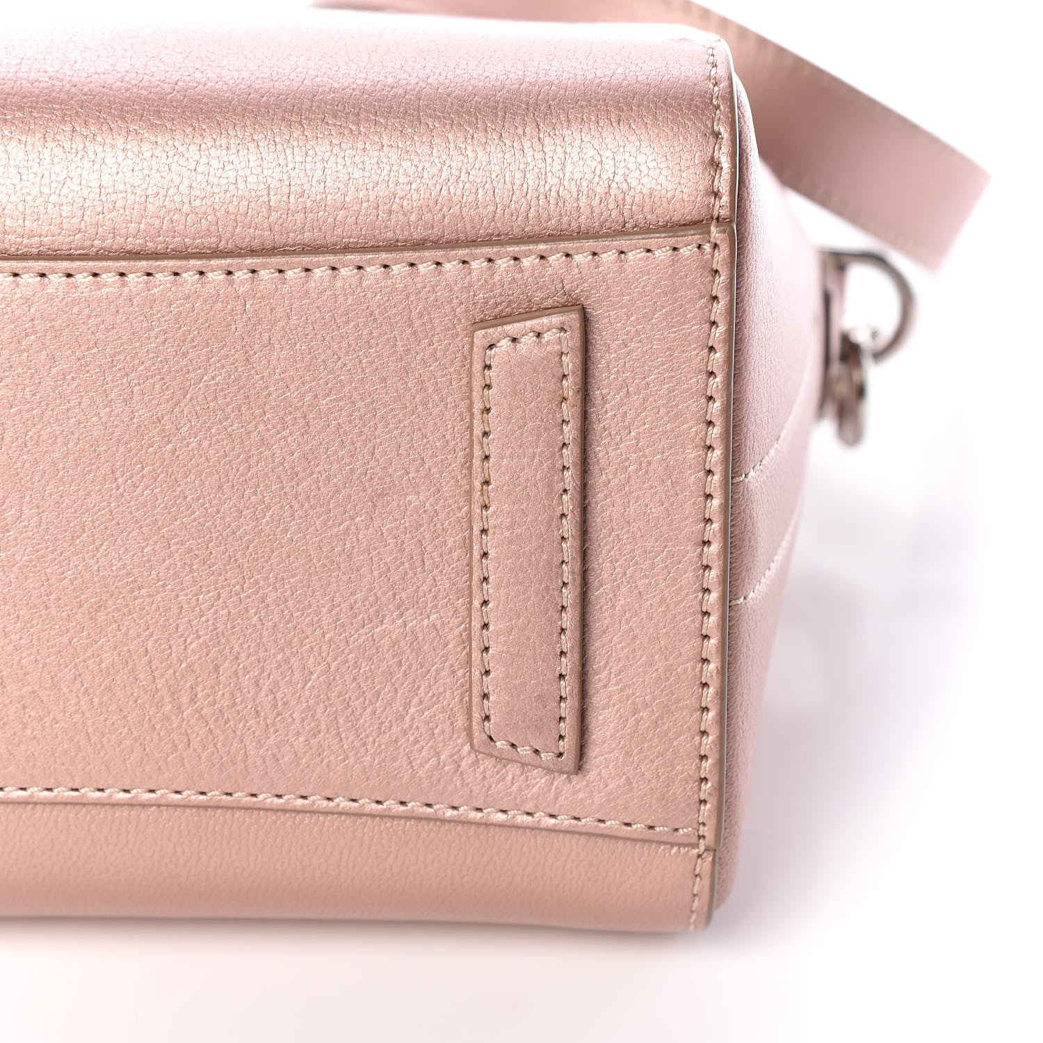Givenchy Metallic Sugar Goatskin Mini Antigona Light Pink 12 of 15