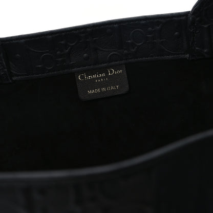 Christian Dior Oblique Calfskin Embossed Medium Book Tote Black 6 of 10