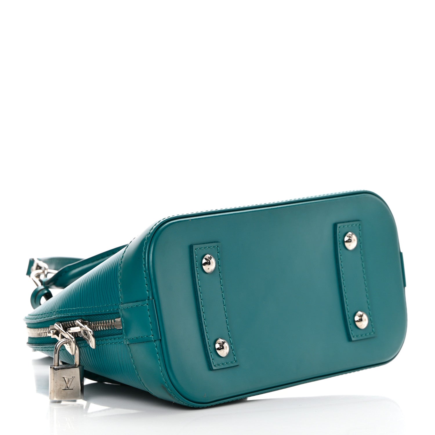 Louis Vuitton Epi Alma BB Cyan 3 of 13