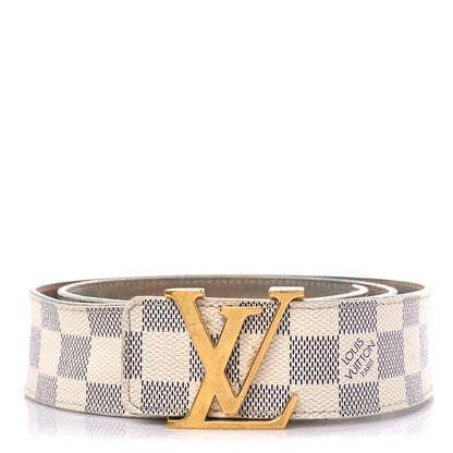 Louis Vuitton Damier Azur LV Initiales Belt 90 36 1 of 13