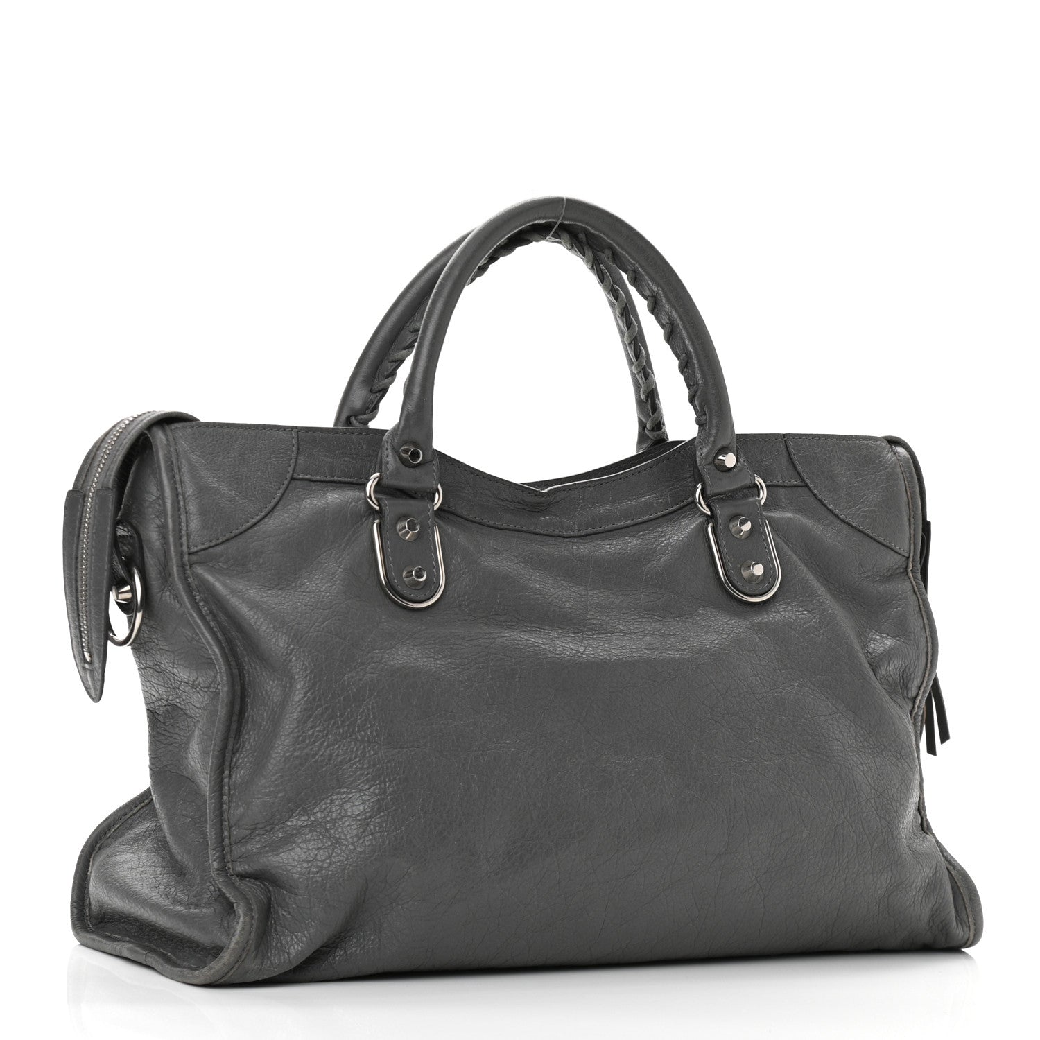 Balenciaga Agneau Silver Metallic Edge Hardware City Gris Cendre 2 of 9
