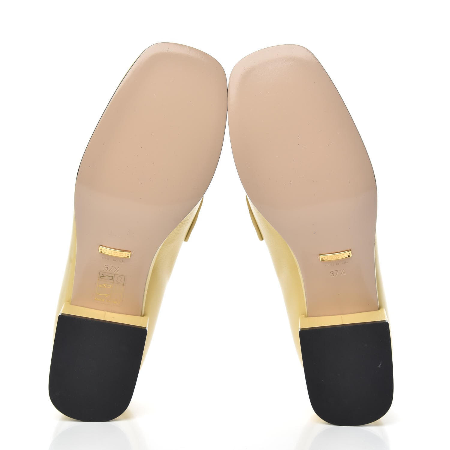 Gucci Goatskin Houdan Platform Loafers 37.5 Burro 5 of 9