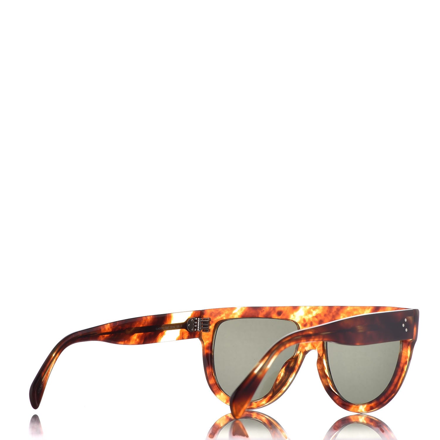 Celine Acetate Aviator Sunglasses CL 40001I Havana 4 of 7