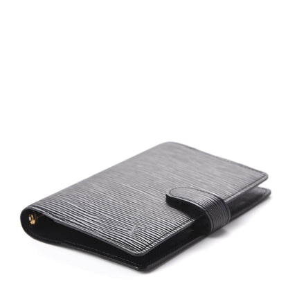 Louis Vuitton Epi Small Ring Agenda Cover Black 5 of 10