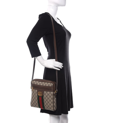 Gucci GG Supreme Monogram Web Small Ophidia Messenger Bag Brown 2 of 11