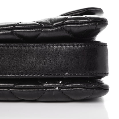Chanel Lambskin Quilted Large 3 Flap Black 8 of 11