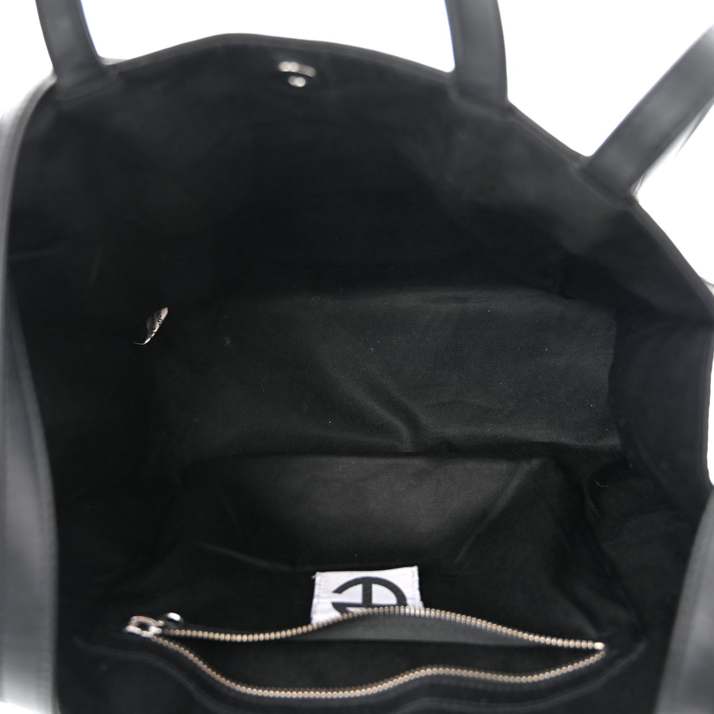 Vegan Leather Medium Shopping Bag Black