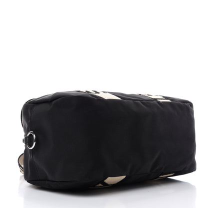 Stella McCartney Eco Nylon Logo Medium Boston Crossbody Black 5 of 11