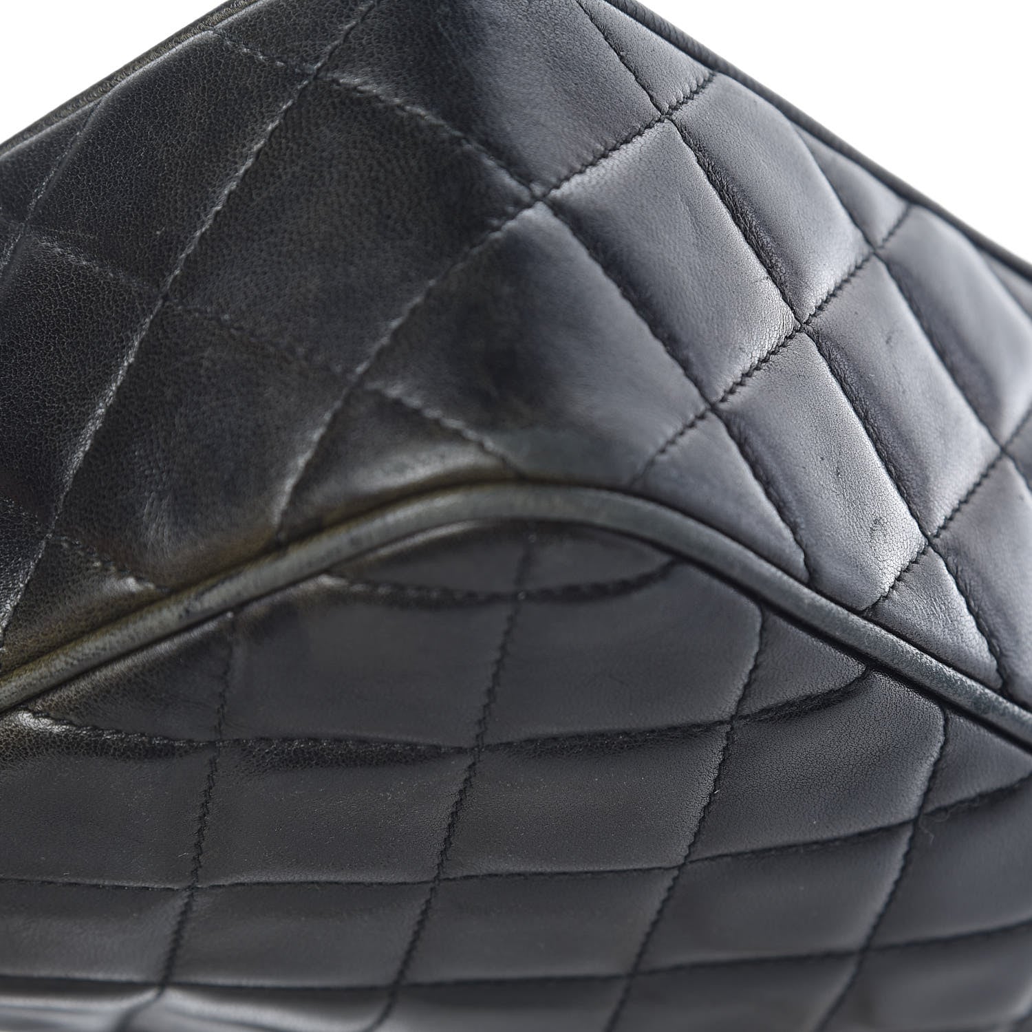 Chanel Lambskin Quilted CC Tassel Camera Case Black 13 of 16