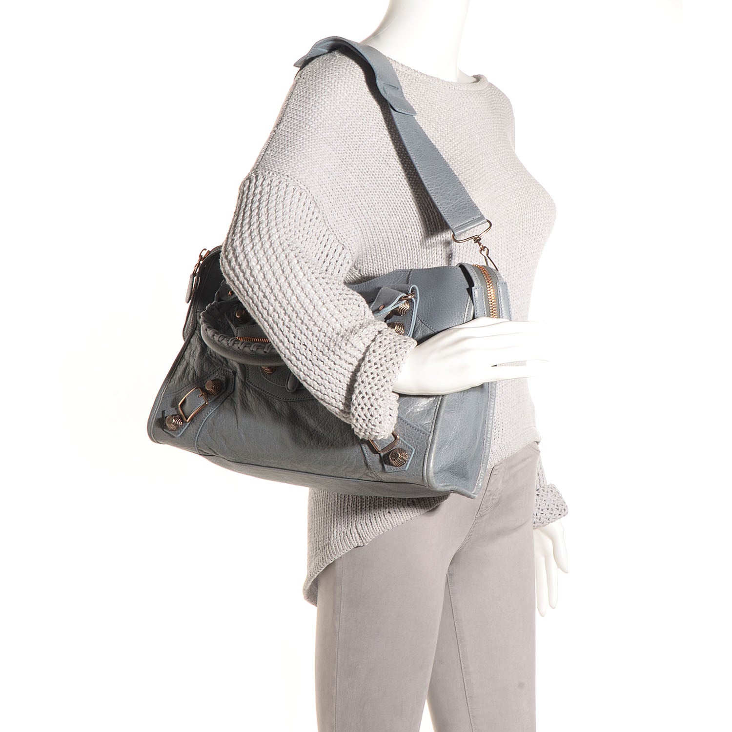 Balenciaga Agneau Giant 21 Rose Gold Hardware City Ardoise 2 of 12