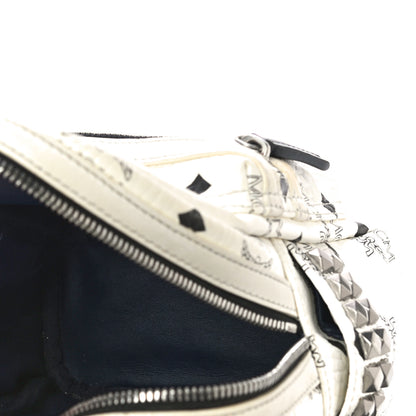 MCM Visetos Side Stud X-Mini Stark Bebe Boo Backpack White 5 of 14