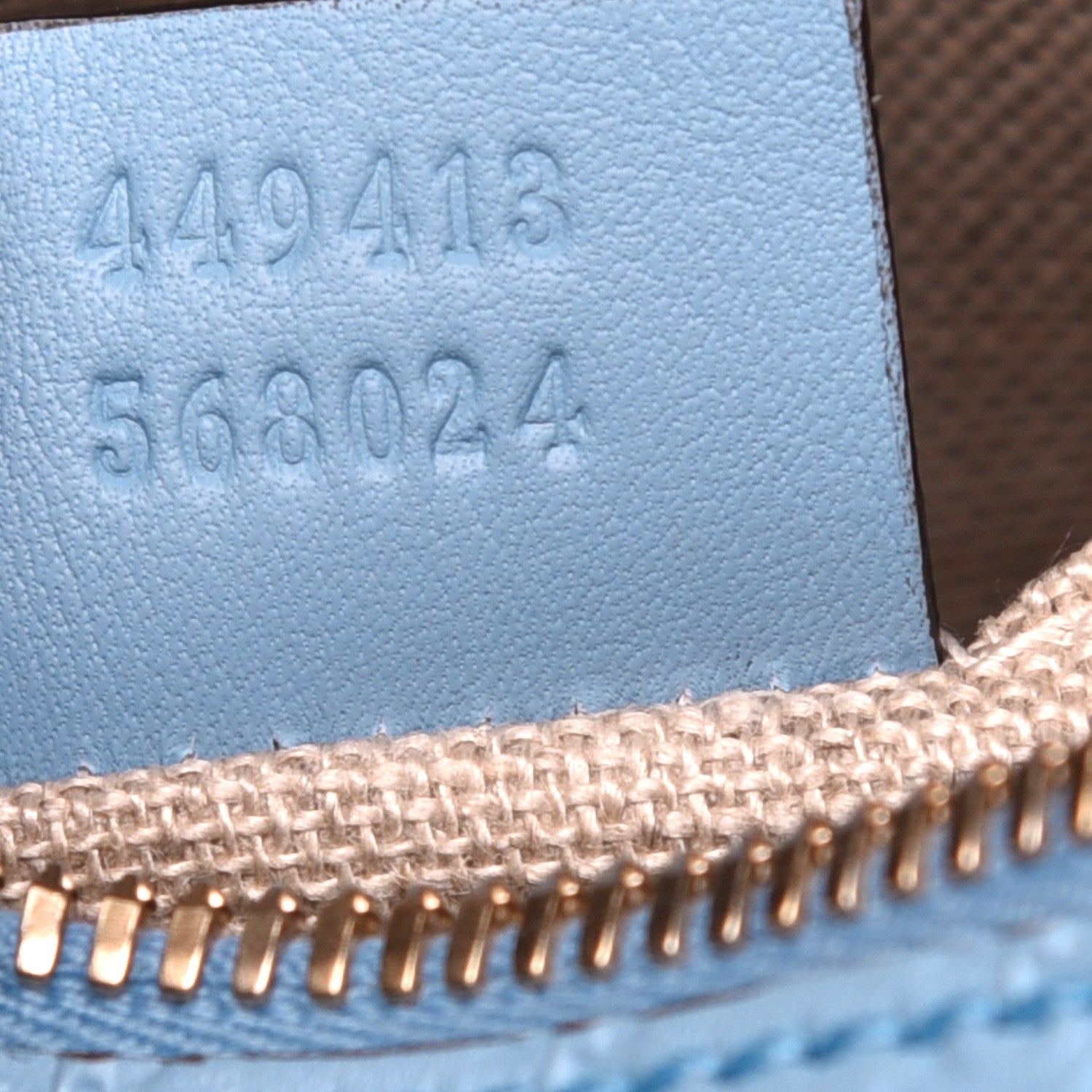 Gucci Microguccissima Mini Bree Messenger Bag Mineral Blue 7 of 9