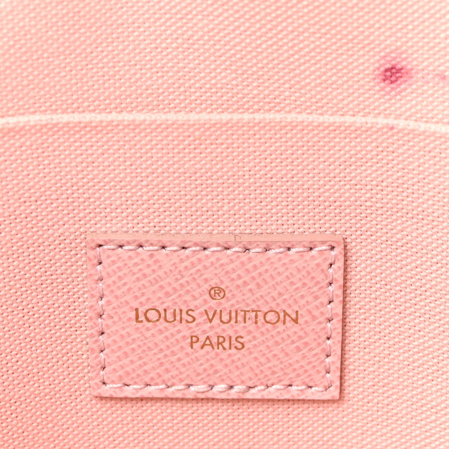 Louis Vuitton Damier Azur Pochette Felicie Chain Wallet Rose Ballerine 7 of 10