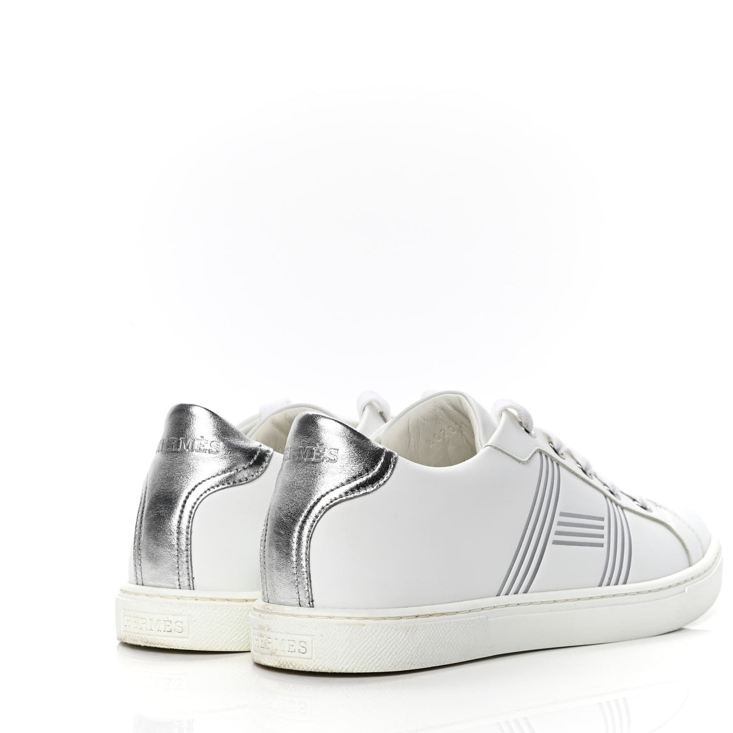 Nappa Womens Avantage Sneakers 38 White Argent