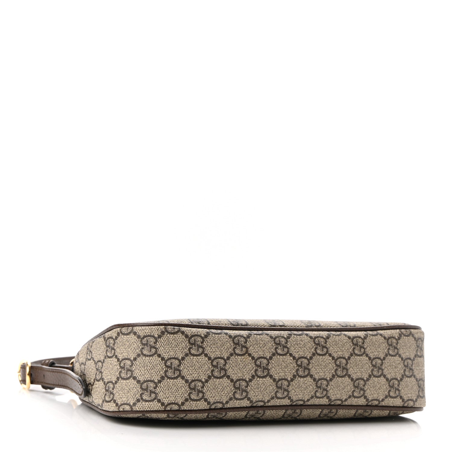 Gucci GG Supreme Monogram Textured Dollar Calfskin Small Ophidia Hobo Beige Ebony New Acero 4 of 11
