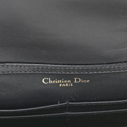 Christian Dior Metallic Patent Micro-Cannage Diorama Wallet on Chain Pouch Gold 5 of 8