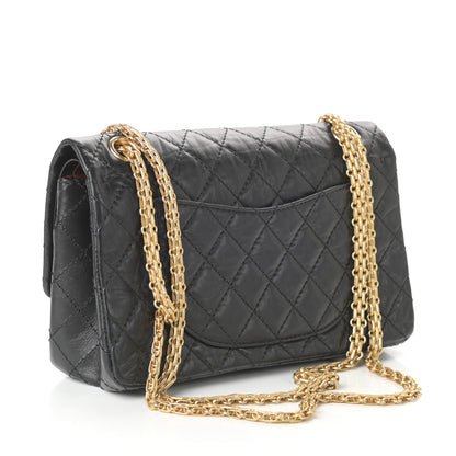 Chanel Aged Calfskin Lucky Charms 2.55 Reissue 225 Flap Black 3 of 9