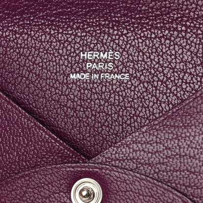 Hermes Chevre Mysore Calvi Card Case Anemone 6 of 7