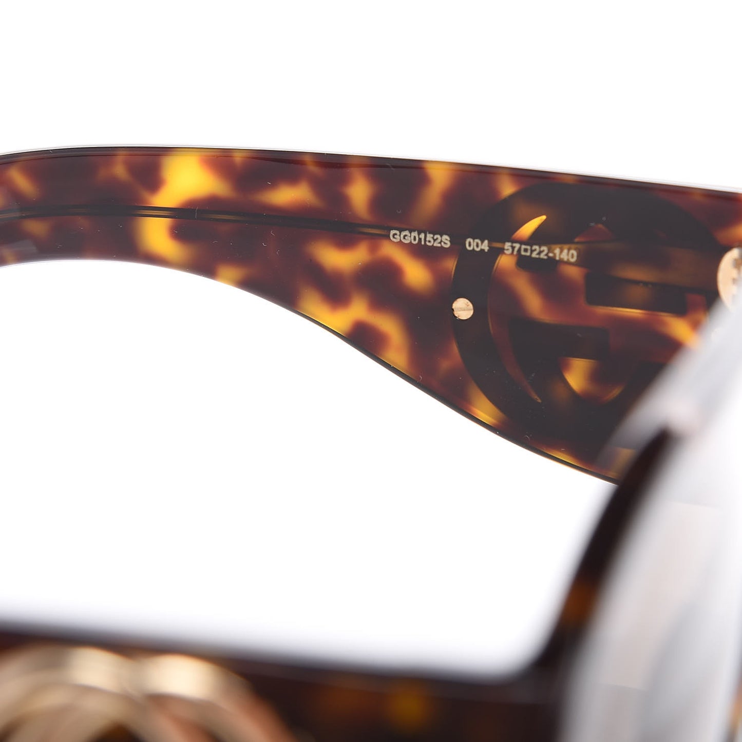 Oversized Aviator Sunglasses GG0152S Tortoise