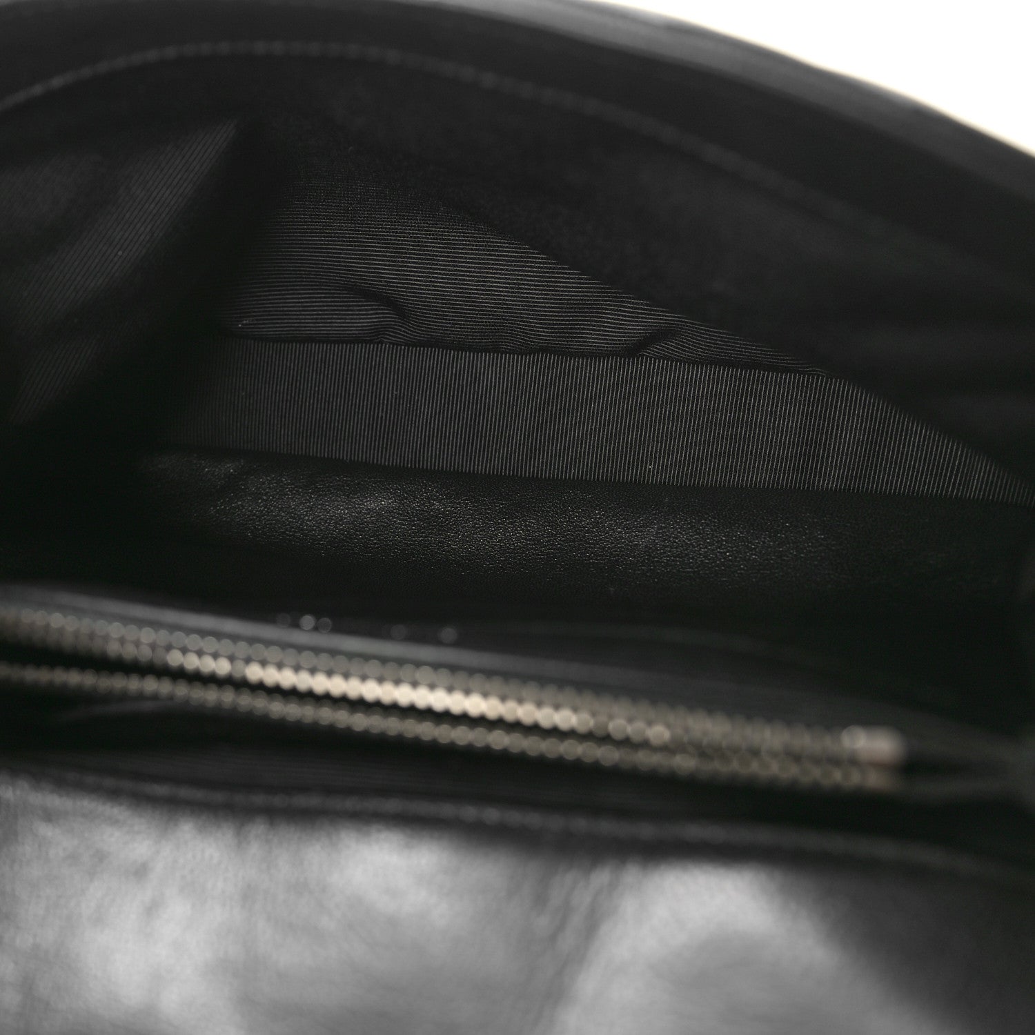Saint Laurent Sheepskin Matelasse Chevron Monogram Medium College Bag Black 5 of 11