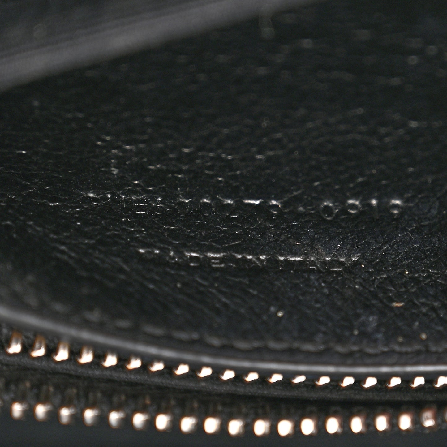 Sheepskin Matelasse Chevron Monogram Medium College Bag Black