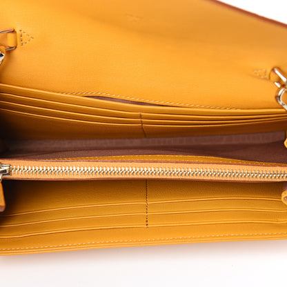 MCM Calfskin Ottomar Wallet On Chain Mango 4 of 9