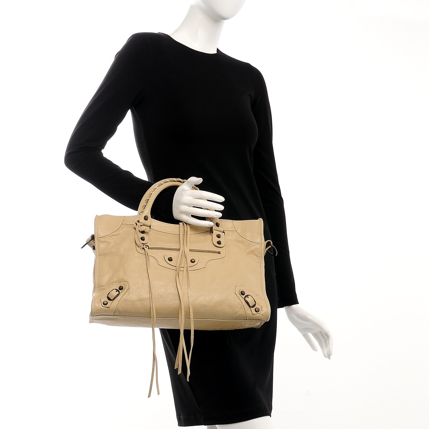 Balenciaga Agneau Classic Hardware City Dune 3 of 9