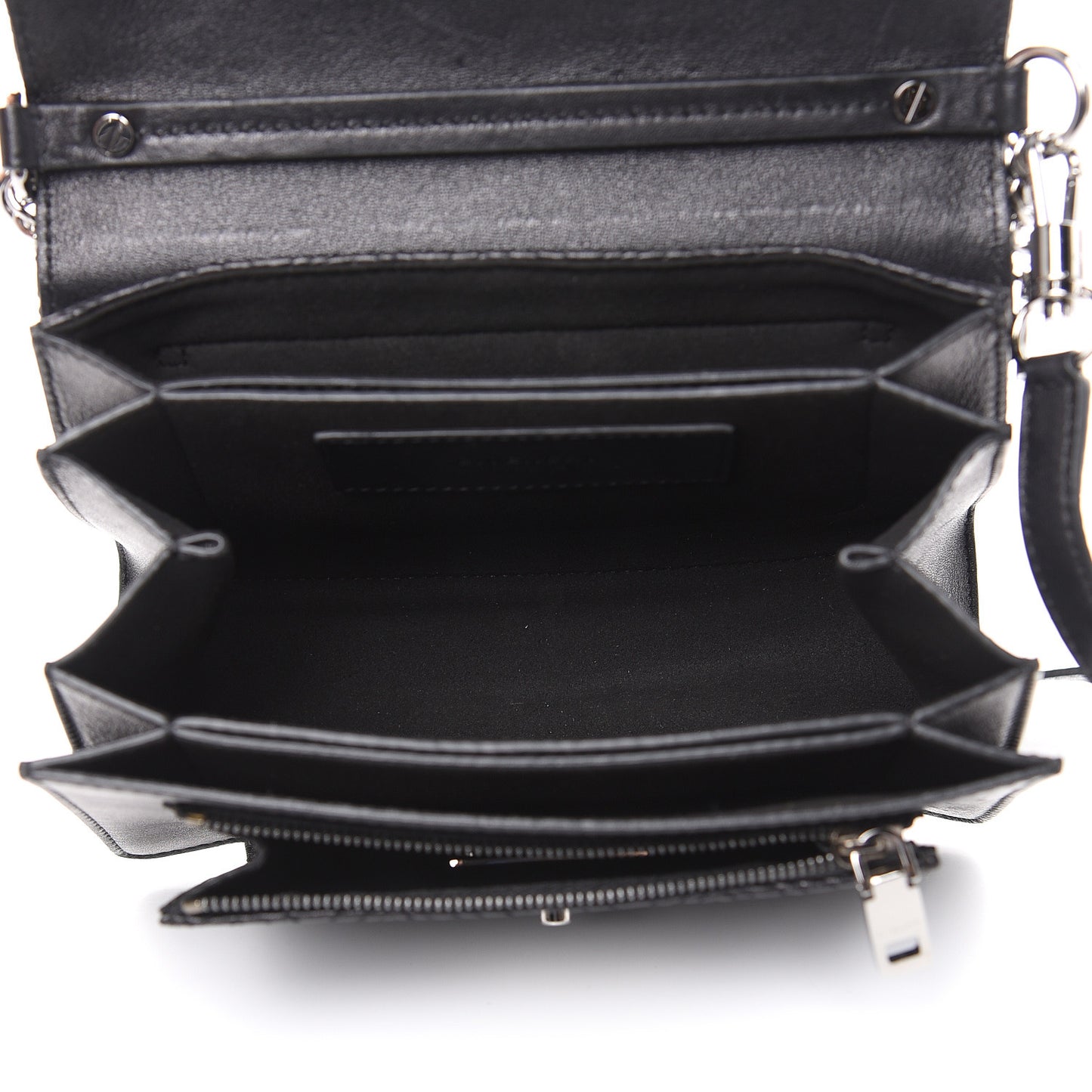 Lambskin Embroidered Studded Small GV3 Shoulder Bag Black