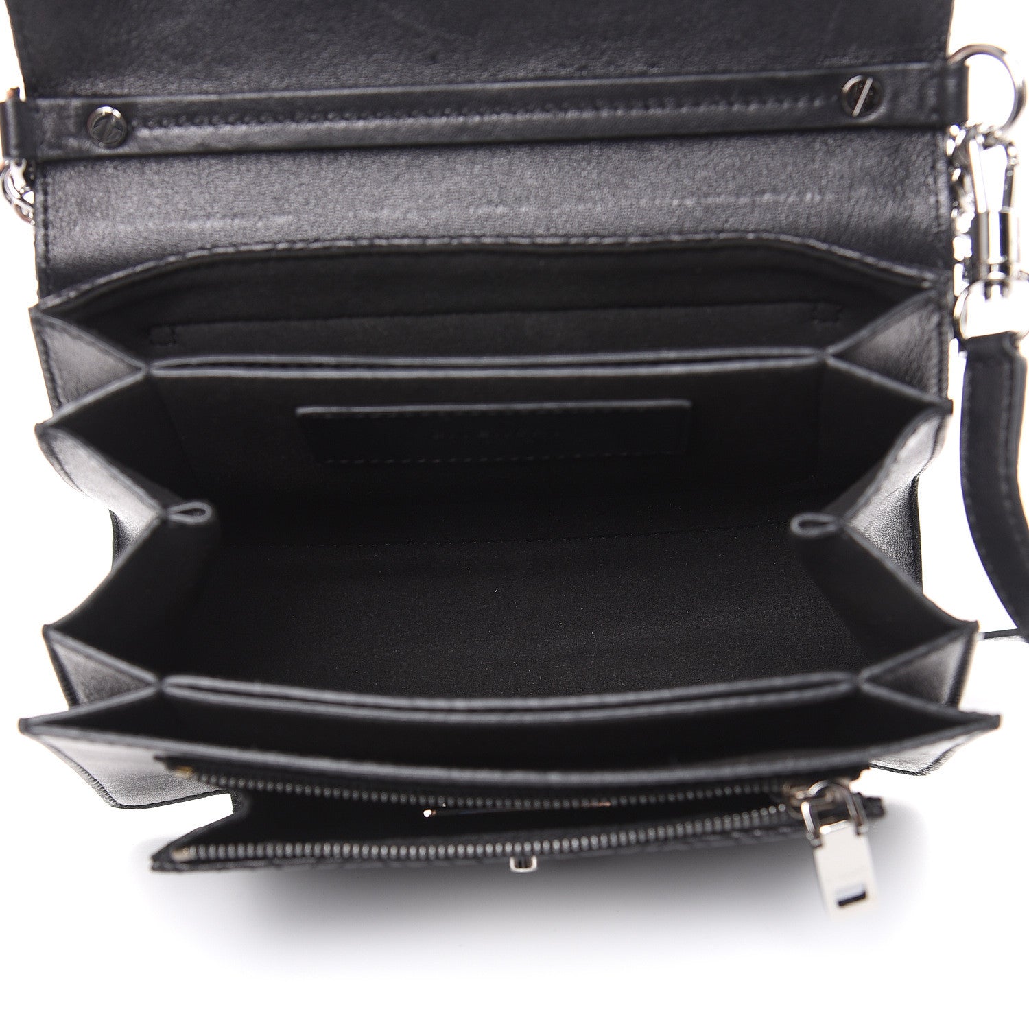 Givenchy Lambskin Embroidered Studded Small GV3 Shoulder Bag Black 5 of 13