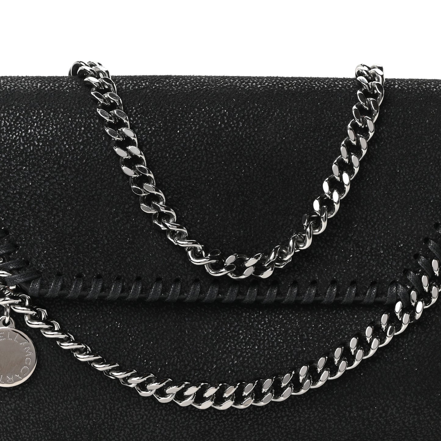 Shaggy Deer Mini Falabella Crossbody Bag Black