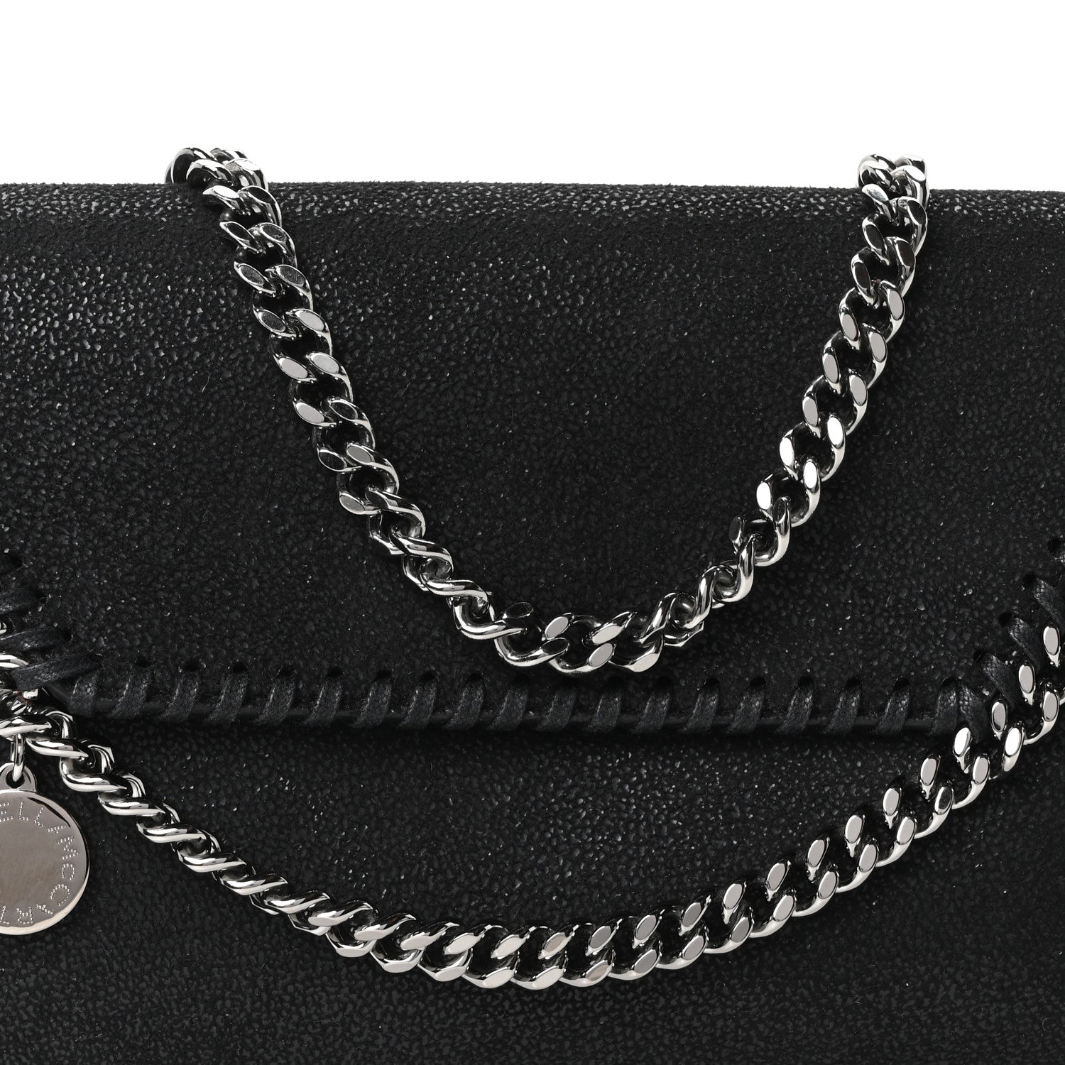 Stella McCartney Shaggy Deer Mini Falabella Crossbody Bag Black 7 of 9