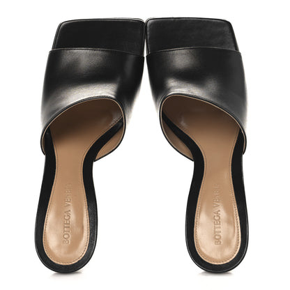 Bottega Veneta Lambskin Stretch Lounge Kid Mule Sandals 38.5 Black 2 of 9