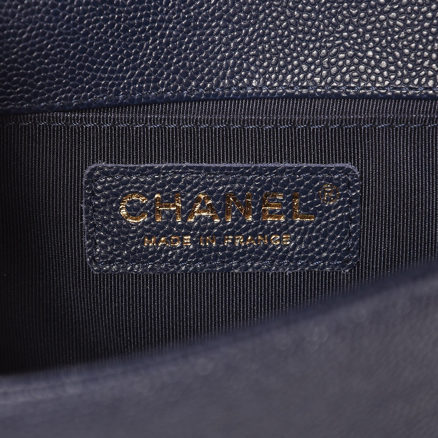 Chanel Caviar Quilted Small Boy Flap Navy 6 of 8